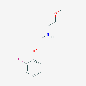 molecular formula C11H16FNO2 B3060468 2-(2-氟苯氧基)-N-(2-甲氧基乙基)乙胺 CAS No. 420102-44-9