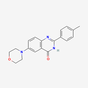 2-(4-methylphenyl)-6-morpholino-4(3H)-quinazolinone