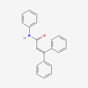 molecular formula C21H17NO B3060471 n,3,3-Triphenylprop-2-enamide CAS No. 4226-74-8