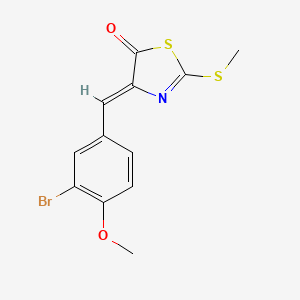 (Z)-4-(3-Bromo-4-methoxybenzylidene)-2-(methylthio)thiazol-5(4H)-one