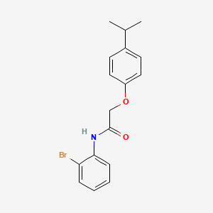 molecular formula C17H18BrNO2 B3060490 N-(2-溴苯基)-2-(4-异丙苯氧基)乙酰胺 CAS No. 431995-26-5