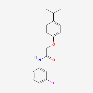 molecular formula C17H18INO2 B3060491 N-(3-Iodophenyl)-2-(4-isopropylphenoxy)acetamide CAS No. 432509-06-3