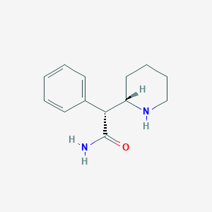 molecular formula C13H18N2O B030605 (R)-2-Phenyl-2-((S)-piperidin-2-YL)acetamide CAS No. 160707-39-1