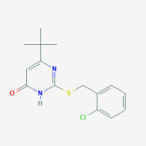 6-(tert-butyl)-2-[(2-chlorobenzyl)sulfanyl]-4(3H)-pyrimidinone