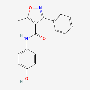 N-(4-hydroxyphenyl)-5-methyl-3-phenyl-1,2-oxazole-4-carboxamide