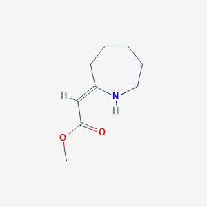 molecular formula C9H15NO2 B3060536 methyl (2Z)-azepan-2-ylideneacetate CAS No. 50621-07-3