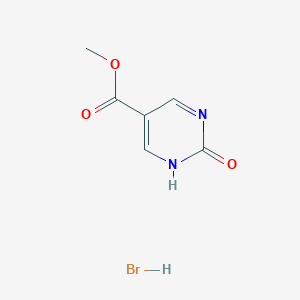 molecular formula C6H7BrN2O3 B3060537 Methyl 2-oxo-1,2-dihydropyrimidine-5-carboxylate hydrobromide CAS No. 50628-31-4