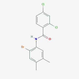 molecular formula C15H12BrCl2NO B3060541 N-(2-bromo-4,5-dimethylphenyl)-2,4-dichlorobenzamide CAS No. 509113-98-8