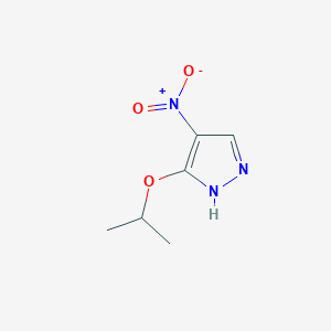 molecular formula C6H9N3O3 B3060546 3-Isopropoxy-4-nitro-1H-pyrazole CAS No. 512810-09-2