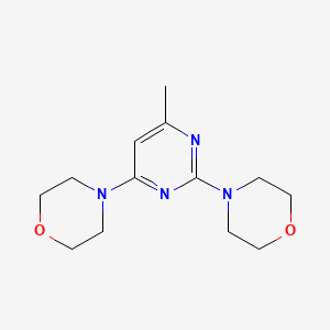 molecular formula C13H20N4O2 B3060550 4,4'-(6-Methylpyrimidine-2,4-diyl)dimorpholine CAS No. 52026-44-5