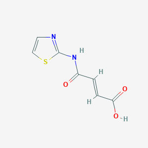 molecular formula C7H6N2O3S B3060551 (E)-4-oxo-4-(thiazol-2-ylamino)but-2-enoic acid CAS No. 52207-64-4
