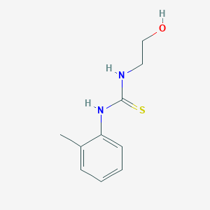 molecular formula C10H14N2OS B3060553 3-(2-hydroxyethyl)-1-(2-methylphenyl)thiourea CAS No. 52266-56-5