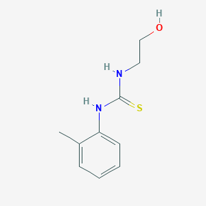 molecular formula C10H14N2OS B3060553 N-(2-hydroxyethyl)-N'-(2-methylphenyl)thiourea CAS No. 52266-56-5