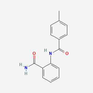 molecular formula C15H14N2O2 B3060561 2-[(4-Methylbenzoyl)amino]benzamide CAS No. 52910-88-0