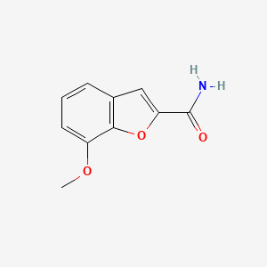 molecular formula C10H9NO3 B3060562 7-Methoxy-1-benzofuran-2-carboxamide CAS No. 53020-46-5