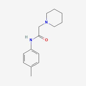 molecular formula C14H20N2O B3060586 N-(4-methylphenyl)-2-piperidinoacetamide CAS No. 5429-42-5