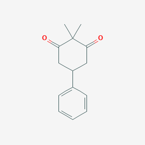 molecular formula C14H16O2 B3060587 2,2-Dimethyl-5-phenylcyclohexane-1,3-dione CAS No. 5434-98-0