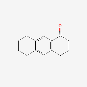 molecular formula C14H16O B3060588 3,4,5,6,7,8-Hexahydroanthracen-1(2H)-one CAS No. 5440-71-1