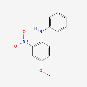 molecular formula C13H12N2O3 B3060589 4-methoxy-2-nitro-N-phenylaniline CAS No. 5442-46-6
