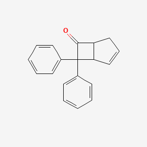 molecular formula C19H16O B3060590 6,6-Diphenylbicyclo[3.2.0]hept-3-en-7-one CAS No. 5452-28-8