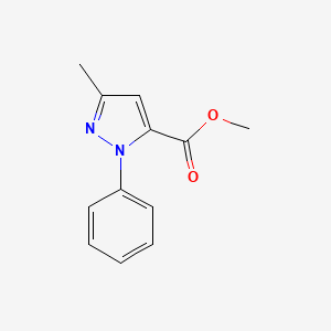 molecular formula C12H12N2O2 B3060601 Methyl 3-methyl-1-phenyl-1H-pyrazole-5-carboxylate CAS No. 55115-11-2