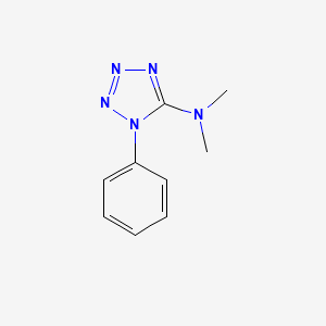 molecular formula C9H11N5 B3060613 n,n-Dimethyl-1-phenyl-1h-tetrazol-5-amine CAS No. 57020-33-4