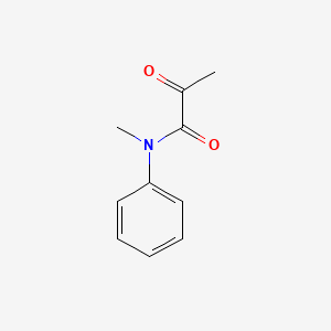 molecular formula C10H11NO2 B3060645 N-methyl-2-oxo-N-phenylpropanamide CAS No. 61110-50-7