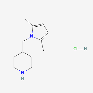 4-[(2,5-dimethyl-1H-pyrrol-1-yl)methyl]piperidine hydrochloride