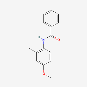 molecular formula C15H15NO2 B3060652 n-(4-Methoxy-2-methylphenyl)benzamide CAS No. 61495-08-7