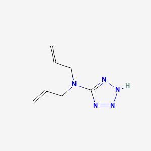 molecular formula C7H11N5 B3060675 1H-Tetrazole, 5-(diallylamino)- CAS No. 6280-33-7
