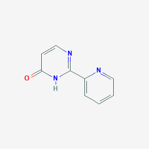 molecular formula C9H7N3O B3060687 2-(Pyridin-2-YL)pyrimidin-4-OL CAS No. 64264-15-9