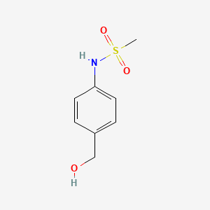 molecular formula C8H11NO3S B3060756 N-[4-(hydroxymethyl)phenyl]methanesulfonamide CAS No. 774238-85-6