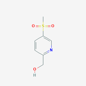 molecular formula C7H9NO3S B3060768 (5-methanesulfonylpyridin-2-yl)methanol CAS No. 802894-10-6