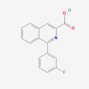 molecular formula C16H10FNO2 B3060816 1-(3-Fluorophenyl)isoquinoline-3-carboxylic acid CAS No. 89242-20-6