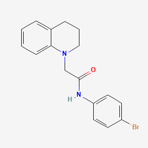 molecular formula C17H17BrN2O B3060825 N-(4-bromophenyl)-2-[3,4-dihydro-1(2H)-quinolinyl]acetamide CAS No. 89474-17-9