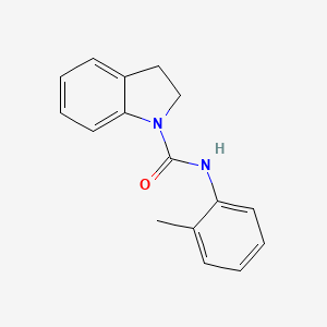 molecular formula C16H16N2O B3060830 N-(2-methylphenyl)-2,3-dihydro-1H-indole-1-carboxamide CAS No. 89731-86-2