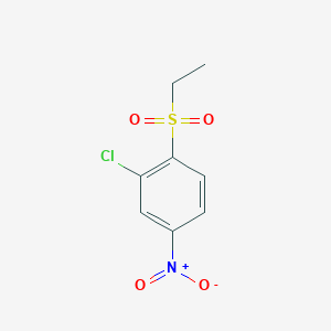 molecular formula C8H8ClNO4S B3060832 2-Chloro-1-(ethanesulfonyl)-4-nitrobenzene CAS No. 89979-14-6