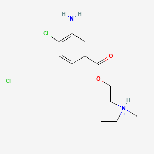 3-Amino-4-chlorobenzoic acid 2-((diethylamino)ethyl) ester hydrochloride