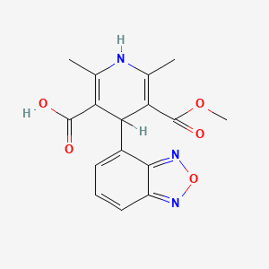 3,5-Pyridinedicarboxylic acid, 4-(2,1,3-benzoxadiazol-4-yl)-1,4-dihydro-2,6-dimethyl-, 3-methyl ester