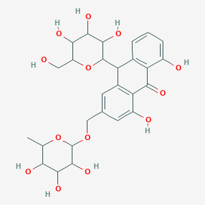 1,8-dihydroxy-10-[3,4,5-trihydroxy-6-(hydroxymethyl)oxan-2-yl]-3-[(3,4,5-trihydroxy-6-methyloxan-2-yl)oxymethyl]-10H-anthracen-9-one