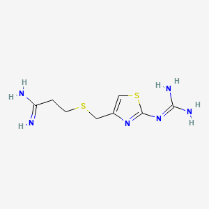 3-((2-(Diaminomethyleneamino)thiazol-4-yl)methylthio)propanimidamide