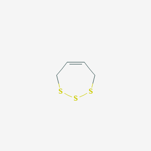 molecular formula C4H6S3 B3060919 1,2,3-Trithia-5-cycloheptene CAS No. 13005-82-8