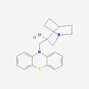 1-Azabicyclo[2.2.2]octan-3-ol, 3-(10H-phenothiazin-10-ylmethyl)-
