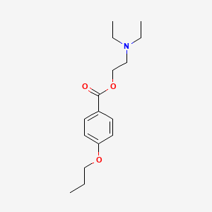 Benzoic acid, 4-propoxy-, 2-(diethylamino)ethyl ester