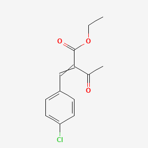 Butanoic acid, 2-[(4-chlorophenyl)methylene]-3-oxo-, ethyl ester