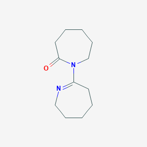 molecular formula C12H20N2O B3060995 1-(3,4,5,6-tetrahydro-2H-azepin-7-yl)azepan-2-one CAS No. 22993-71-1