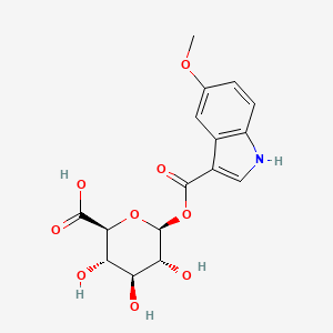 molecular formula C16H17NO9 B3061006 Tegaserod metabolite M29.0 CAS No. 242802-03-5