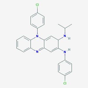 2-(p-Chloroanilino)-5-(p-chlorophenyl)-3,5-dihydro-3-(isopropylamino)phenazine