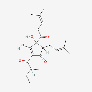 molecular formula C21H30O5 B3061013 Isoadhumulone CAS No. 25422-83-7