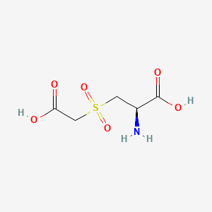 molecular formula C5H9NO6S B3061015 L-Alanine, 3-[(carboxymethyl)sulfonyl]- CAS No. 25515-73-5